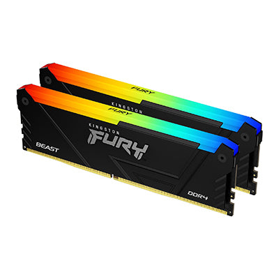 16GB 2666MTS DDR4 CL16 DIMM (KIT OF 2) FURY BEAST RGB