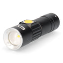 MINI LANTERNA COM ZOOM 1 LED 120LM/40LM/ FLASH 9.000K RECARREGÁVE
