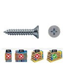 CAIXA 1000 UNID. PARAFUSO CHAPA ESCAREADOR PHILIPS DIN/REF 7982 3
