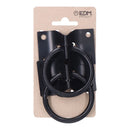 2 ANÉIS DE ESTACIONAMENTO PARA CÃO COM PLACA 70X45MM PRETO EDM