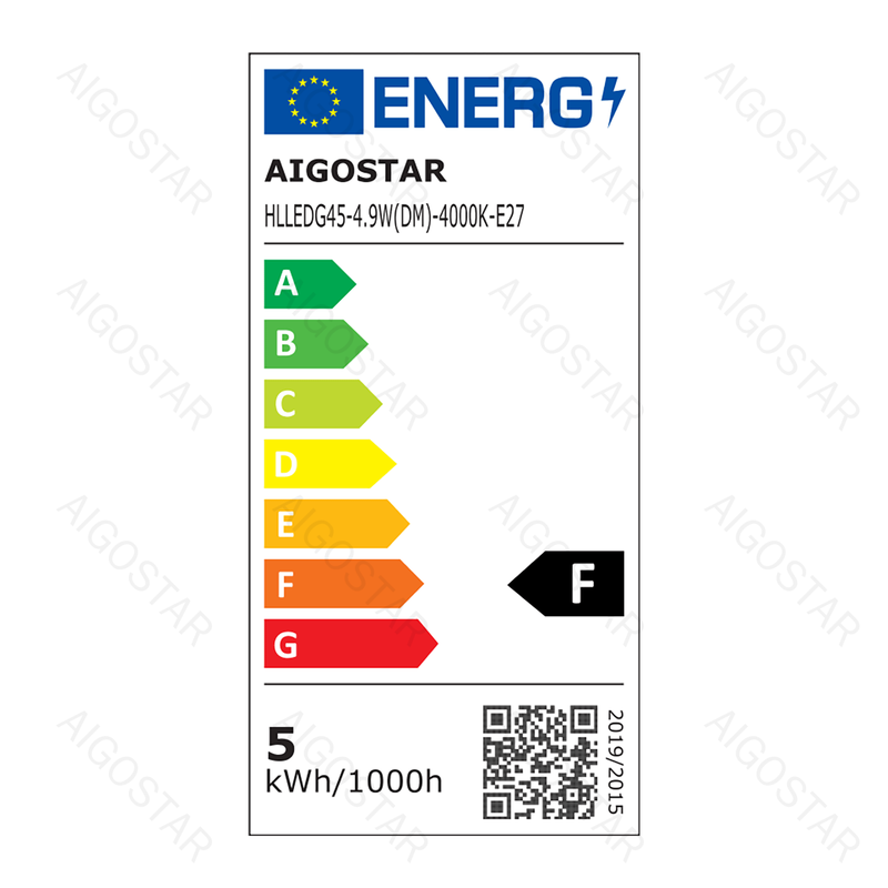 LÂMPADA LED REGULÁVEL G45 E27 4.9W 4000K