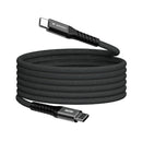 VERBATIM CABO USB-C 60W 480MBPS MAGNETICO NYLON BLACK 1.20MT