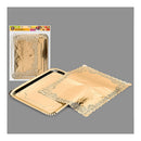 SACO COM 1 TRAVESSA RETANGULARES COM PAPEL DECORATIVO OURO 31X38C