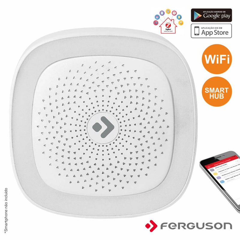 SMART HUB S FIOS C ALARME LUZ LED WIFI ZIGBEE FERGUSON