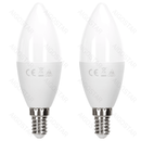 LÂMPADA DE LED C37 11W 6500K 1060LM E14 2PCS