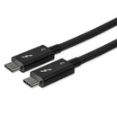 StarTech.com TBLT34MM80CM cabo Thunderbolt 0,8 m 40 Gbit/s Preto