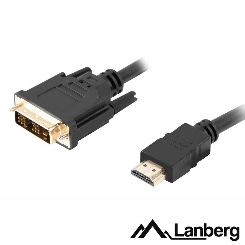 CABO HDMI MACHO  DVI-D SINGLE LINK MACHO 3M LANBERG