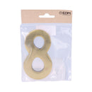 NUMERO 8 LATÃO POLIDO 10CM FIXAÇÃO INVISIVEL EDM
