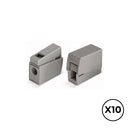 CONECTOR CLIP RÁPIDO EM LINHA 2 CONDUTORES, 1 RÍGIDO + 1 RÍGIDO,