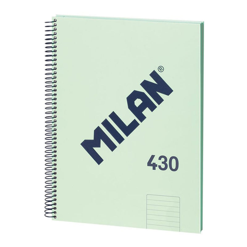 MILAN CUADERNO ESPIRAL FORMATO A4 PAUTADO 7MM - 80 HOJAS DE 95 GR