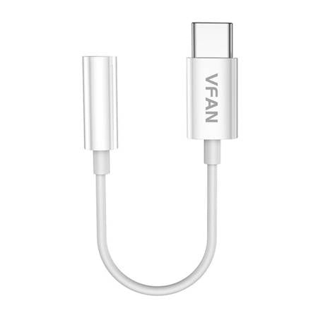 CABO VIPFAN L08 USB-C NA MINI JACK 3,5 MM AUX, 10 CM AZUL