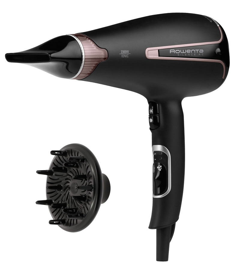 Rowenta Silence CV7920 secador de cabelo 2300 W Preto, Rosa