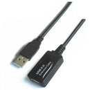 AISENS A101-0018 cabo USB 5 m USB 2.0 USB A Preto