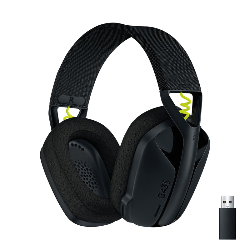 AURICULARES GAMING CON MICRÓFONO LOGITECH G435 BLUETOOTH NEGRO Y