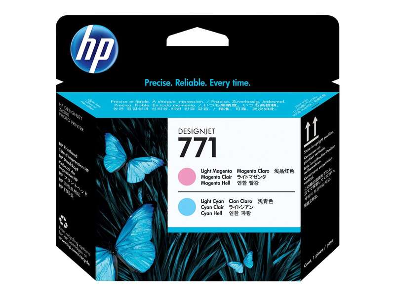 TINTEIRO HP 771 LIGHT MAGENTA LIGHT E CYAN DESIGNJET