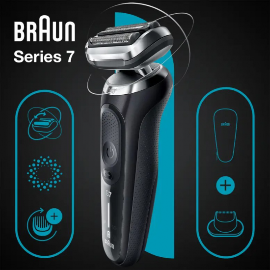 Braun Series 7 71-N1200s Máquina de barbear com lâminas que se ad