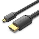 Vention AGIBI cabo HDMI 3 m HDMI Type D (Micro) HDMI Type A (Stan