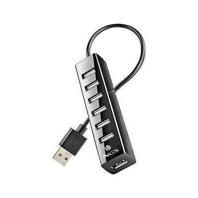 NGS IHUB7 TINY USB 2.0 480 Mbit/s Preto