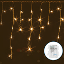 LUZES DE CORDA PLANAS DE BATERIA 3AA (ONDA), BRANCO QUENTE, 10M*0