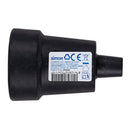 BASE AÉREA DE BORRACHA SCHUKO 2 P+T 16 A 25 V~, PRETA