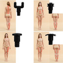 PISTOLA DE MASSAGEM MUSCULAR COM VISOR PRETA