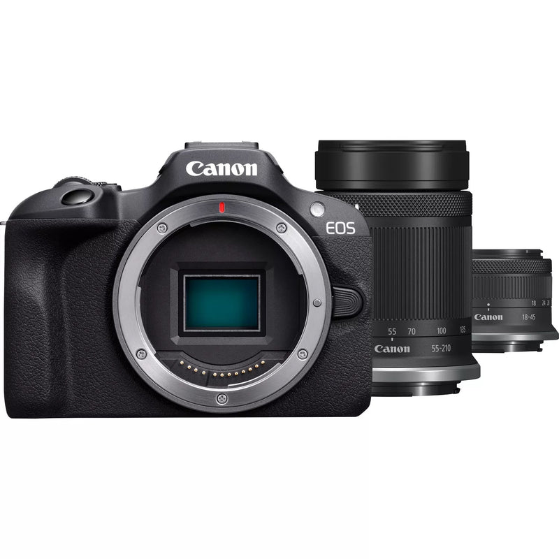 Canon EOS R100 + RF-S 18-45mm F4.5-6.3 IS STM + RF-S 55-200mm F5-