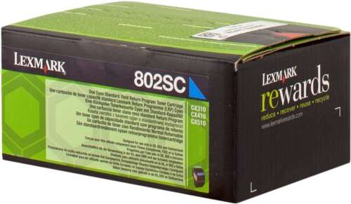 Lexmark 802SC toner 1 unidade(s) Original Ciano