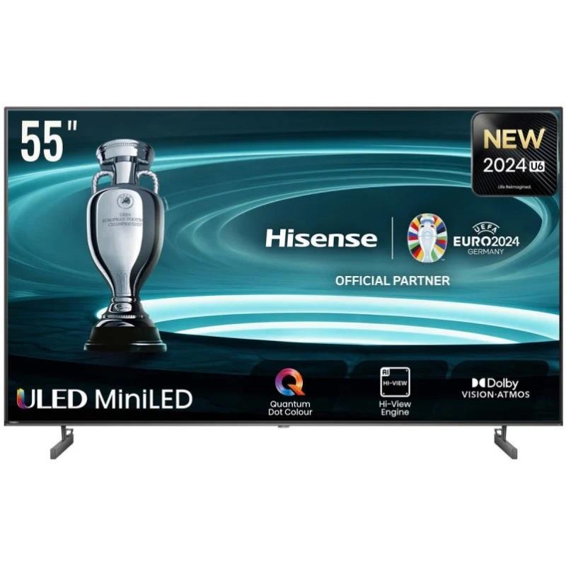 Hisense 55U6NQ TV 139,7 cm (55") 4K Ultra HD Smart TV Wi-Fi Cinz