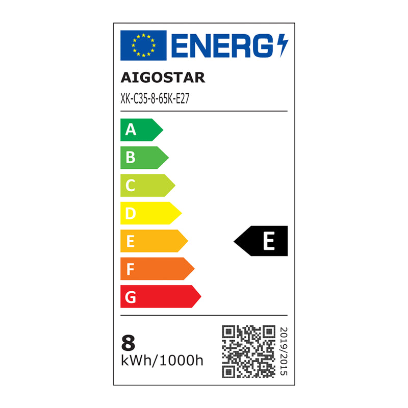 LÂMPADA DE FILAMENTO LED (MBAR) C35 E27 8W