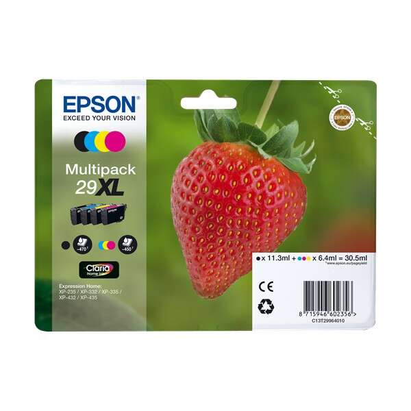 PACK 4 TINTEIROS ORIGINAIS EPSON 29XL