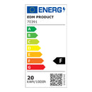 PROJETOR LED 20W 1520LM 6400K LUZ FRIA COM SENSOR DE PRESENÇA 12,