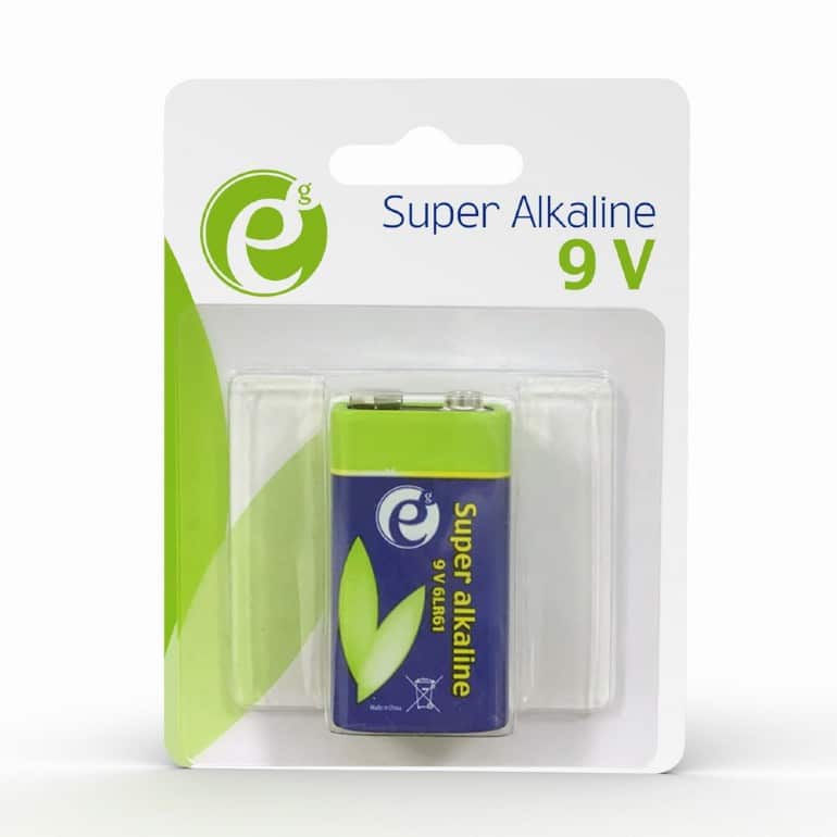 PILHA ALCALINA  GEMBIRD 9V 6LR61 500MAH