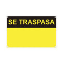 PLACA ´´SE TRASPASA´´ (PVC 0,4MM) 35X45CM NORMALUZ