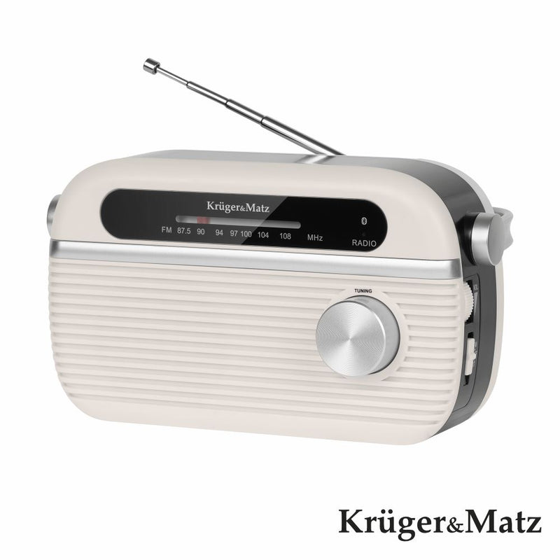 RÁDIO FM PORTÁTIL BLUETOOTH KRUGERMATZ