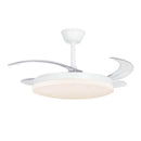 VENTILADOR DE TETO LED MILKY L EVO SMART DC 72W 7920 LM COM PÁS R