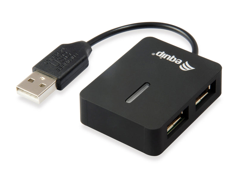 Equip 128952 hub de interface USB 2.0 480 Mbit/s Preto