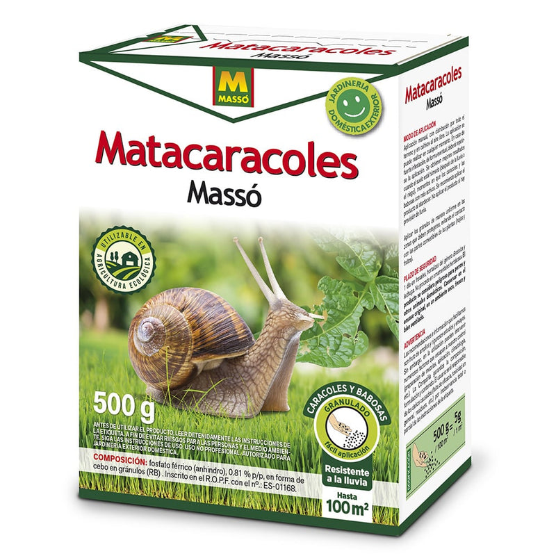 MOLUSCICIDA LESMAS E CARACOIS 500G 231655 MASSÓ