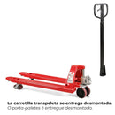 TRANSPALETEIRA MANUAL VERMELHA DE 2,5 T, 1150 X 550 MM
