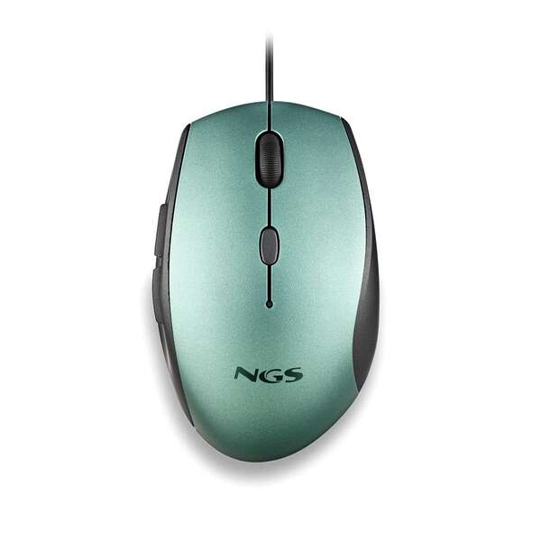 RATO ERGONÓMICO NGS MOTH ICE ATÉ 1600 DPI VERDE