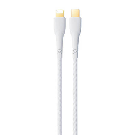 CABO USB-C DO LIGHTNING REMAX BOSU, 1,2 M, 20 W BRANCO