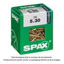 CAIXA 125 UNID. PARAFUSO MADEIRA CABEZA PLANA YELLOX 5,0X30MM SPA