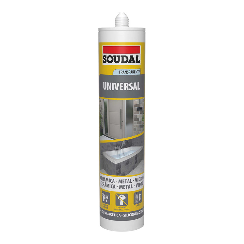 SILICONE UNIVERSAL TRANSLÚCIDO 280ML 103183 SOUDAL.