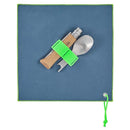 ACESSÓRIOS PARA PIQUENIQUE, NAVALHA Nº8 + 2 TALHERES. OPINEL