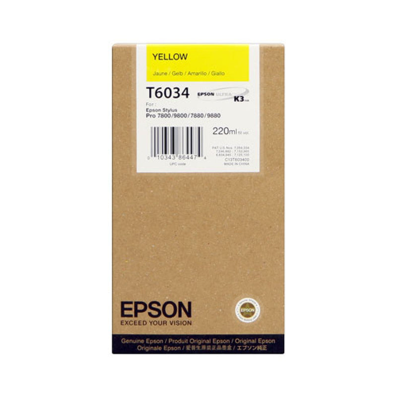 TINTEIRO EPSON T6034 AMARELO