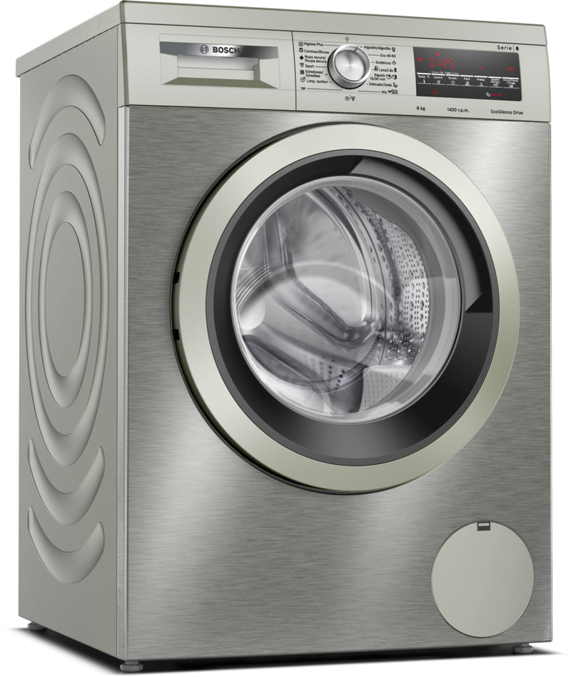 MÁQUINA DE LAVAR ROUPA BOSCH WUU28T8XES 8K 1400R INOX