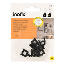 SUPORTE PARA QUADROS EM METAL PRETO, FIXAÇÃO COM PREGO, 8 UNIDADE