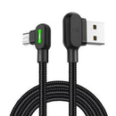 USB TO MICRO USB CABLE MCDODO CA-5280 LED, 0.5M (BLACK)