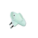 PLUG TRIPLO 2P 10A 250V LADO BRANCO (EMBALADO EM PELÍCULA)