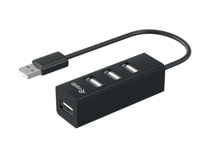 Equip 128955 hub de interface USB 2.0 480 Mbit/s Preto