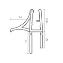 PERFIL PARA PORTA DE BANHEIRA PF4 24X30MM TR 18527 MICEL